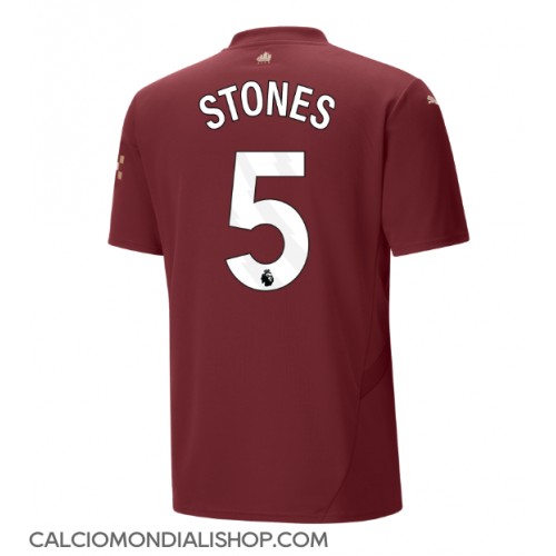 Maglie da calcio Manchester City John Stones #5 Terza Maglia 2024-25 Manica Corta